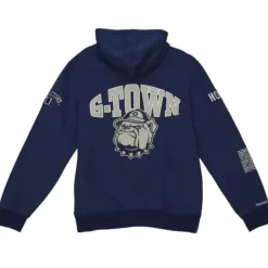 Men Mitchell & Ness Hoodies & Sweatshirts-Team Origins Fleece Hoody Georgetown University