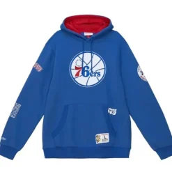 Men Mitchell & Ness Hoodies & Sweatshirts-Team Origins Fleece Hoody Philadelphia 76Ers