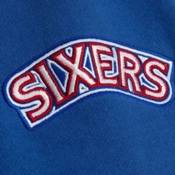 Men Mitchell & Ness Hoodies & Sweatshirts-Team Origins Fleece Hoody Philadelphia 76Ers