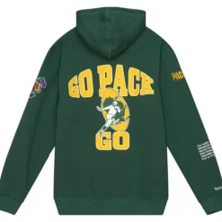 Men Mitchell & Ness Hoodies & Sweatshirts-Team Origins Fleece Hoody Green Bay Packers