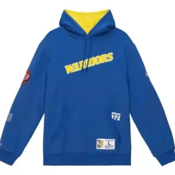 Men Mitchell & Ness Hoodies & Sweatshirts-Team Origins Fleece Hoody Golden State Warriors