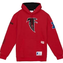 Men Mitchell & Ness Hoodies & Sweatshirts-Team Origins Fleece Hoody Atlanta Falcons