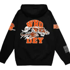 Men Mitchell & Ness Hoodies & Sweatshirts-Team Origins Fleece Hoody Cincinnati Bengals