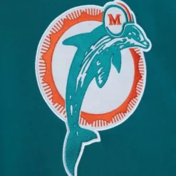 Men Mitchell & Ness Hoodies & Sweatshirts-Team Origins Fleece Hoody Miami Dolphins