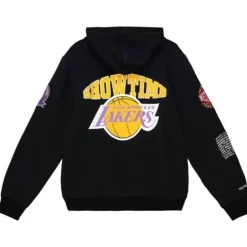 Men Mitchell & Ness Hoodies & Sweatshirts-Team Origins Fleece Hoody Los Angeles Lakers