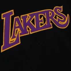 Men Mitchell & Ness Hoodies & Sweatshirts-Team Origins Fleece Hoody Los Angeles Lakers