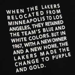 Men Mitchell & Ness Hoodies & Sweatshirts-Team Origins Fleece Hoody Los Angeles Lakers