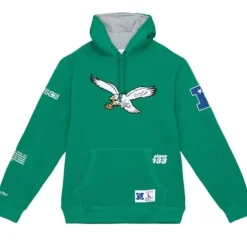 Men Mitchell & Ness Hoodies & Sweatshirts-Team Origins Fleece Hoody Philadelphia Eagles