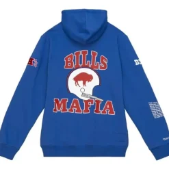 Men Mitchell & Ness Hoodies & Sweatshirts-Team Origins Fleece Hoody Buffalo Bills