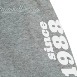 Men Mitchell & Ness Pants-Team Origins Fleece Pant Charlotte Hornets