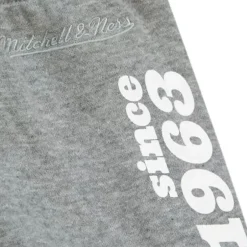 Men Mitchell & Ness Pants-Team Origins Fleece Pant Philadelphia 76Ers