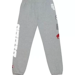 Men Mitchell & Ness Pants-Team Origins Fleece Pant Buffalo Bills