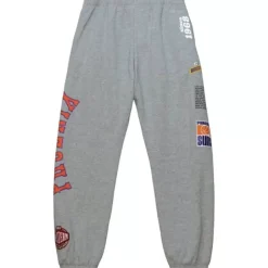 Men Mitchell & Ness Pants-Team Origins Fleece Pant Phoenix Suns