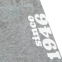 Men Mitchell & Ness Pants-Team Origins Fleece Pant New York Knicks