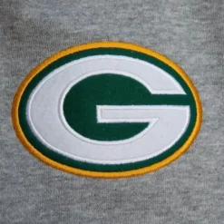 Men Mitchell & Ness Pants-Team Origins Fleece Pant Green Bay Packers