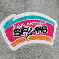 Men Mitchell & Ness Pants-Team Origins Fleece Pant San Antonio Spurs