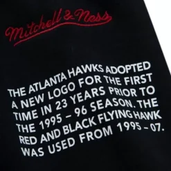 Men Mitchell & Ness Shorts-Team Origins Fleece Short Atlanta Hawks