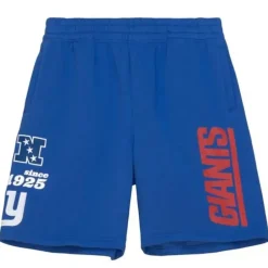 Men Mitchell & Ness Shorts-Team Origins Fleece Short New York Giants