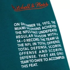 Men Mitchell & Ness Shorts-Team Origins Fleece Short Miami Dolphins