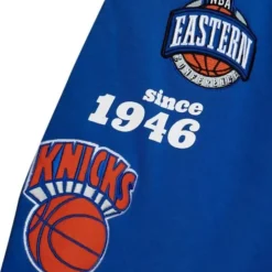Men Mitchell & Ness Shorts-Team Origins Fleece Short New York Knicks