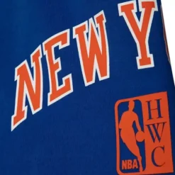 Men Mitchell & Ness Shorts-Team Origins Fleece Short New York Knicks