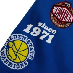 Men Mitchell & Ness Shorts-Team Origins Fleece Short Golden State Warriors