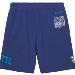 Men Mitchell & Ness Shorts-Team Origins Fleece Short Charlotte Hornets