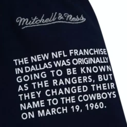Men Mitchell & Ness Shorts-Team Origins Fleece Short Dallas Cowboys