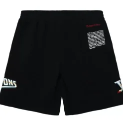 Men Mitchell & Ness Shorts-Team Origins Fleece Short Detroit Pistons