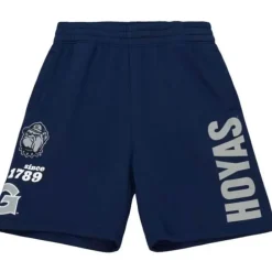 Men Mitchell & Ness Shorts-Team Origins Fleece Short Georgetown University