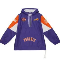 Men Mitchell & Ness Jackets & Outerwear-Team Origins Pullover Anorak Phoenix Suns