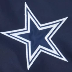 Men Mitchell & Ness Jackets & Outerwear-Team Origins Pullover Anorak Dallas Cowboys