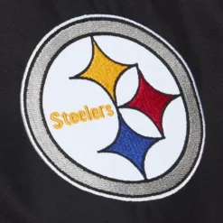 Men Mitchell & Ness Jackets & Outerwear-Team Origins Pullover Anorak Pittsburgh Steelers