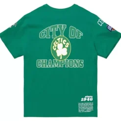 Men Mitchell & Ness T-Shirts & Tops-Team Origins S/S Top Boston Celtics