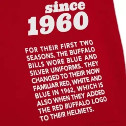 Men Mitchell & Ness T-Shirts & Tops-Team Origins S/S Top Buffalo Bills