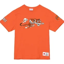 Men Mitchell & Ness T-Shirts & Tops-Team Origins S/S Top Cincinnati Bengals
