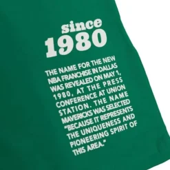 Men Mitchell & Ness T-Shirts & Tops-Team Origins S/S Top Dallas Mavericks