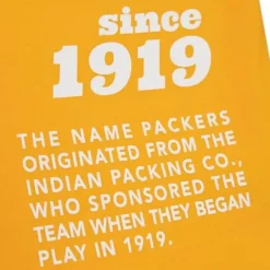 Men Mitchell & Ness T-Shirts & Tops-Team Origins S/S Top Green Bay Packers