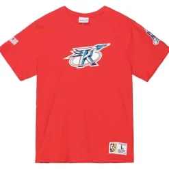 Men Mitchell & Ness T-Shirts & Tops-Team Origins S/S Top Houston Rockets