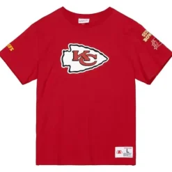 Men Mitchell & Ness T-Shirts & Tops-Team Origins S/S Top Kansas City Chiefs