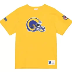 Men Mitchell & Ness T-Shirts & Tops-Team Origins S/S Top Los Angeles Rams
