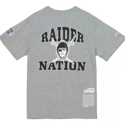 Men Mitchell & Ness T-Shirts & Tops-Team Origins S/S Top Oakland Raiders