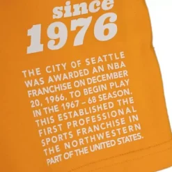 Men Mitchell & Ness T-Shirts & Tops-Team Origins S/S Top Seattle Supersonics