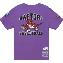 Men Mitchell & Ness T-Shirts & Tops-Team Origins S/S Top Toronto Raptors