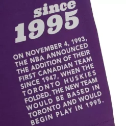 Men Mitchell & Ness T-Shirts & Tops-Team Origins S/S Top Toronto Raptors