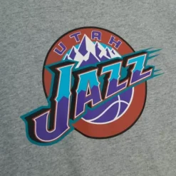 Men Mitchell & Ness T-Shirts & Tops-Team Origins S/S Top Utah Jazz