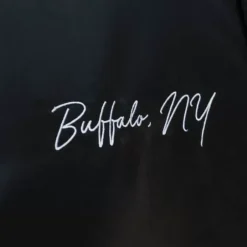 Men Mitchell & Ness Jackets & Outerwear-Team Origins Varsity Satin Jacket Buffalo Bills