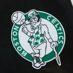 Men Mitchell & Ness Jackets & Outerwear-Team Origins Varsity Satin Jacket Boston Celtics
