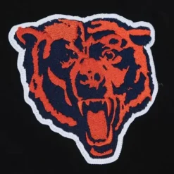 Men Mitchell & Ness Jackets & Outerwear-Team Origins Varsity Satin Jacket Chicago Bears