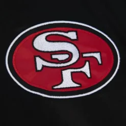 Men Mitchell & Ness Jackets & Outerwear-Team Origins Varsity Satin Jacket San Francisco 49Ers
